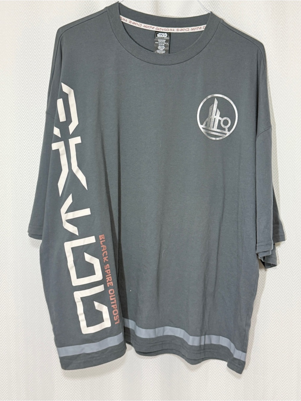 Star Wars Galaxy's Edge Til The Spire Batuu Graphic T-Shirt Grey XXL